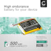 Batteri for Sennheiser Momentum True Wireless 3, 2, 1 (Charging Case) AHB702535PCT-01 (500mAh, 3.7V) fra CELLONIC