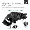 CELLONIC® universele waterdichte regenhoes voor digitale en analoge camera's als Nikon, Canon, Sony, Fujifilm - Anti regen overtrek voor fototoestellen