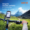 supporto manubrio bici subtel® compatibile con Garmin Edge 1040, 1030, 1000, 830, 820, 800, 530, 520, 500 fissaggio sicuro, nero, staffa/mount frontale, modulabile orizzontale o verticale