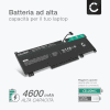 Batteria per portatile MSI Katana GF66, GF76, Pulse GL66, GL76 ricambio per laptop 4600mAh 11.4V