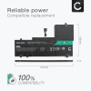 Batteri for Lenovo Yoga 710-14IKB, 710-14ISK, 710-15IKB, 710-15ISK 6800mAh 7.64V fra CELLONIC