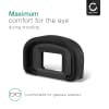 CELLONIC Øyemusling for Canon EOS 1D Mark III EOS 5D Mark III EOS 7D – EG Silikon Erstatning, Antirefleks EVF Øyestykke, Søkerdeksel, Beskyttelseshette