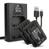 2x Batteri 2040mAh+ Dobbel Lader