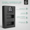 Chargeur Double USB BLS-5 BLS-50 BLS-1 pour batterie BCS-1 BCS-5 de Olympus OM-D E-M10 Mark II