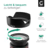 CELLONIC® Ersatz Gegenlichtblende für ES-65B Bajonett - Canon RF 50mm F1.8 STM Kamera Sonnenblende - Objektiv Zubehör Blende aus Kunststoff