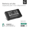 Batteria LIT-09 per fotocamera Spypoint Bloc Pile LINK-S-DARK SOLAR-DARK Affidabile ricambio da 1900mAh, marca CELLONIC®