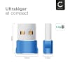 2x Adaptateur USB C vers USB - Adaptateur USB-C femelle vers USB-A mâle Chargement et transfert de données rapides Connecteur pour iPhone, iPad, Galaxy, téléphone, tablette, ordinateur portable - Bleu