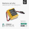 Batteria sostitutiva A98L00310025, BR2/3AGCT4A per Panasonic A98L-0031-0025, BR-2/3AGCT4A, Allen-Bradley SLC-500, MicroLogix 1400, MicroLogix 1500 Affidabile ricambio da 2900mAh celle dalla lunga durata di vita utile