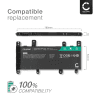 Batteri for ASUS K756U, X756UV, R753UX, X756UX, P756UA, X756UA, X756UQ, C21N1515 4650mAh 7.6V fra CELLONIC