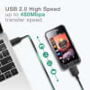18 Pin Connector Phone Charger Cable for Samsung GT-S5230, GT-B2100, GT-E1200, GT-E1190, GT-E1150, SGH-F480 1m Fast Charging Smartphone Data Cable PVC Black
