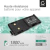 Batterie HNN9628A 1800mAh pour talkie-walkie Motorola GP300, P080, GP88, GP600, P040, CP450, LCS2000, LTS2000