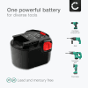 Battery for AEG BS 12G, BSB 12G, FL 12, BS 12 G, BSS 12 RW, BSS 12RW, BBM 12 STX-R, BS 12 X-R 12V  NiMH 3300mAh from CELLONIC
