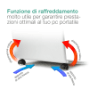 Cuscinetti di raffreddamento piedini solleva-laptop per computer portatile Rialzi per notebook supporti in Silicone, coppia di gommini in silicone 3.38 x 3.96 x 2.8 cm Pad di aerazione