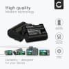 2x Batteri for Nikon D850 D750 D7500 D810 D800 D7100 D7000 D610 D600 D800E EN-EL15 MH-25 kamera - Reservebatteri EN-EL15 2000mAh + USB Dobbel Batterilader MH-25, Kamerabatteri Lader