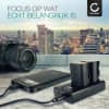 USB Dual Charger LC-E6 CBC-E6 for LP-E6 LP-E6N (Canon EOS 5D Mark II III IV EOS 5DS R EOS 60D 60Da EOS 6D Mark II EOS 70D EOS 7D Mark II EOS 80D EOS R WFT-E5 WFT-E7 XC10 XC15) Power Supply