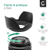 CELLONIC® Ø 72mm Pare-soleil Fleur / Tulipe / Pétale pour Ø 72mm Parasoleil Objectif en Plastique