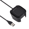 svart USB-kabel / datakabel för FitBit Versa 2 / Versa 2 SE smartwatch och fitnessarmband - PVC laddsladd - 1A