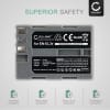EN-EL3e Battery for Nikon D50 D70s D80 D90 D200 D300 D300S 1600mAh Camera Battery Replacement