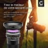 CELLONIC® Ø 49mm Lens Hood for Ø 49mm Plastic Screw-in Flower / Tulip / Petal Sun Shade