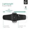 Running Phone Holder Armband for Detachable Quick Mount 360° Rotating Sports Wrist Fore-Arm Strap w/ Pocket - Black