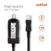 Billaddare för Navigon (mini USB) GPS & navigator med snabb 5V 1A / 1000mA laddning och 1.1m USB-kabel / laddsladd