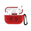 Lomme for Apple AirPods Pro - Silikon, rød shell pocket tasker