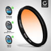 Graduated color filter Orange for Fuji Fujinon Ø 62mm Gradient Filter
