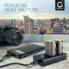 USB Dobbelt Oplader CB-5L til BP-511 BP-512 (Canon EOS 5D 50D 40D 30D 300D 20D 10D PowerShot G3 G5 G1 MV700 ZR85)