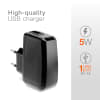 USB Charger for 1 USB Port 1A / 1000mA (100V - 250V) USB Adapter