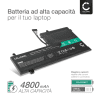 Batteria subtel® L17M3PG2 per notebook Lenovo Legion Y530 / Y730 / Y7000 Affidabile ricambio da 4800mAh Sostituzione ottimale per computer portatile laptop Lenovo