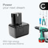 Batteri for Gesipa ACCUBIRD, Firebird, 7260032, 7250037, 7260032 14.4V  2000mAh Li Ion fra CELLONIC