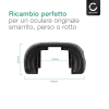 2x Oculare CELLONIC® FDA-EP12 per visore/mirino/viewer - Sostituzione dell’originale Sony Alpha 7R (ILCE-7R) / Alpha 77, A77 II, A68 smarrito Protezione in Materiale sintetico gommino, ‘eye cup’