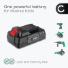 Batteri 20V, 2000mAh, Li Ion for Parkside XTEAM Serie - Serie X team reservebatteri