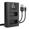 USB Dobbelt Oplader 