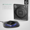 CELLONIC® Fast Wireless Charger 5W / 7.5W Slim Induction Phone Charging Pad Station for QI Enabled Devices: Samsung Galaxy S21, S20, S10, Apple iPhone 12, 11, X, Huawei P40 Pro, P30 Pro, Google Pixel 5, Xiaomi Mi 10, Oneplus 9, 9 Pro