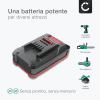 Batteria per il sistema Einhell Power X-Change (batteria agli ioni di litio, 18 V, 2000 mAh, gestione proattiva della batteria, cicli di carica personalizzati, adatta a tutti i dispositivi Power X-Change)