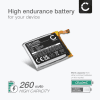 Batteri for FitBit Versa 3, FitBit LSS352325P 260mAh fra CELLONIC