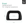 CELLONIC® Viewfinder Eyecup til Sony Alpha 6000, Alpha 6100, Alpha 6300, NEX-6, NEX-7 FDA-EP10 Plast Ekstra Anti-Glare EVF Eye Piece View Finder Cover Hood Cap