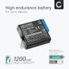 Batteri for GoPro Hero 8 7 6, AHDBT-801 1200mAh fra CELLONIC
