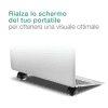 Cuscinetti di raffreddamento piedini solleva-laptop per computer portatile Rialzi per notebook supporti in Silicone, coppia di gommini in silicone 3.38 x 3.96 x 2.8 cm Pad di aerazione