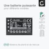 Batterie 1800mAh pour appareil photo Besteker HDV-V88, HDV-D320, HDV-P72 - Remplacement modèle NP-120 NP-120