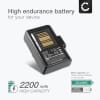 menge_mfb] P1023901 Batteri för trådlös Zebra QLN220, QLN320, Zebra ZQ500, ZQ510, ZQ520, ZQ610 skrivare - lång batteritid och hög 2200mAh kapacitet - Laddningsbart ersättningsbatteri eller reservbatteri för etikettskrivare, fotoskrivare, label maker, printer mm
