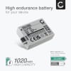 Batteri for Canon EOS 450D, 500D, 1000D, Rebel Xsi, Rebel XS, Rebel T1i, LP-E5 Kameraer 1020mAh fra CELLONIC