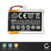 Batterij compatibel met Garmin Approach S60 / Fenix 5 / Forerunner 935 - 361-00097-00 230mAh vervangende accu reservebatterij extra energie