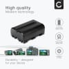 Batteri for Sony Alpha 77, A77, A58, A99, A300, A200, A350, A65, A700, A100, A57, A900, NP-FM500H Kameraer 1600mAh fra CELLONIC
