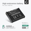 Batteri for Panasonic Lumix TZ60, DMC ZS100, TZ71, TZ61, TZ40, TZ55, FT7, FT5, DMW-BCM13 Kameraer 1050mAh fra CELLONIC