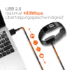 FitBit Ladekabel Ersatz - USB Kabel für FitBit Ace 2 / Inspire / Inspire HR Uhr / Fitness Tracker / Smartwatch - 1A PVC Datenkabel