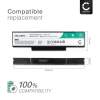 Battery for ASUS X72D, K73E, X73S, X72J, X73B, N73S, N73, N73SV, A73S, K73S, K72F,A72J, A32-K72 10.8V 4400mAh from CELLONIC