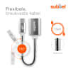 USB OTG-kabel voor Realme 7, 7 Pro, 6, 6 Pro, 6s, 6i, 5 Pro / X50 5G, X50 Pro / X2, X2 Pro - OTG-adapter USB C Type C stekker naar USB A aansluiting - connector on-the-go adapterkabel zilver