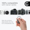 Infrarød utløser for Canon EOS 750D 700D 550D 350D 80D 70D 7D 5D Mark II / Powershot RC-1, RC-5, RC-6 Kamerafjernkontroll fra CELLONIC